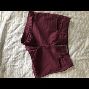 maroon aero pastel shorts